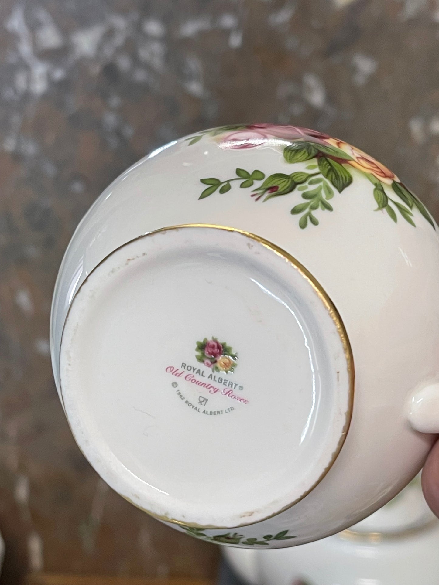 Royal Albert “Old Country Roses” Tea Set – Teapot, Sugar & Creamer (3 Piece Set)