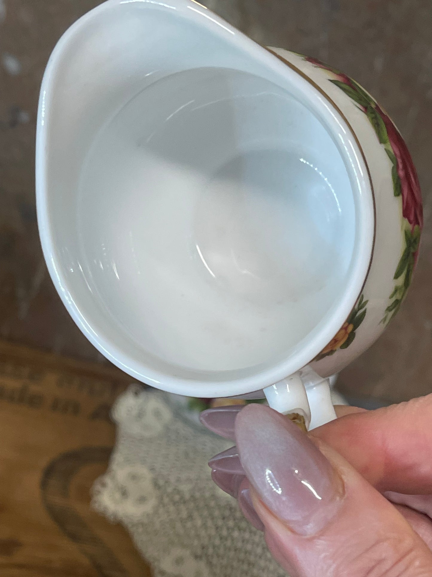 Royal Albert Old Country Roses Sugar Bowl & Milk Jug Set