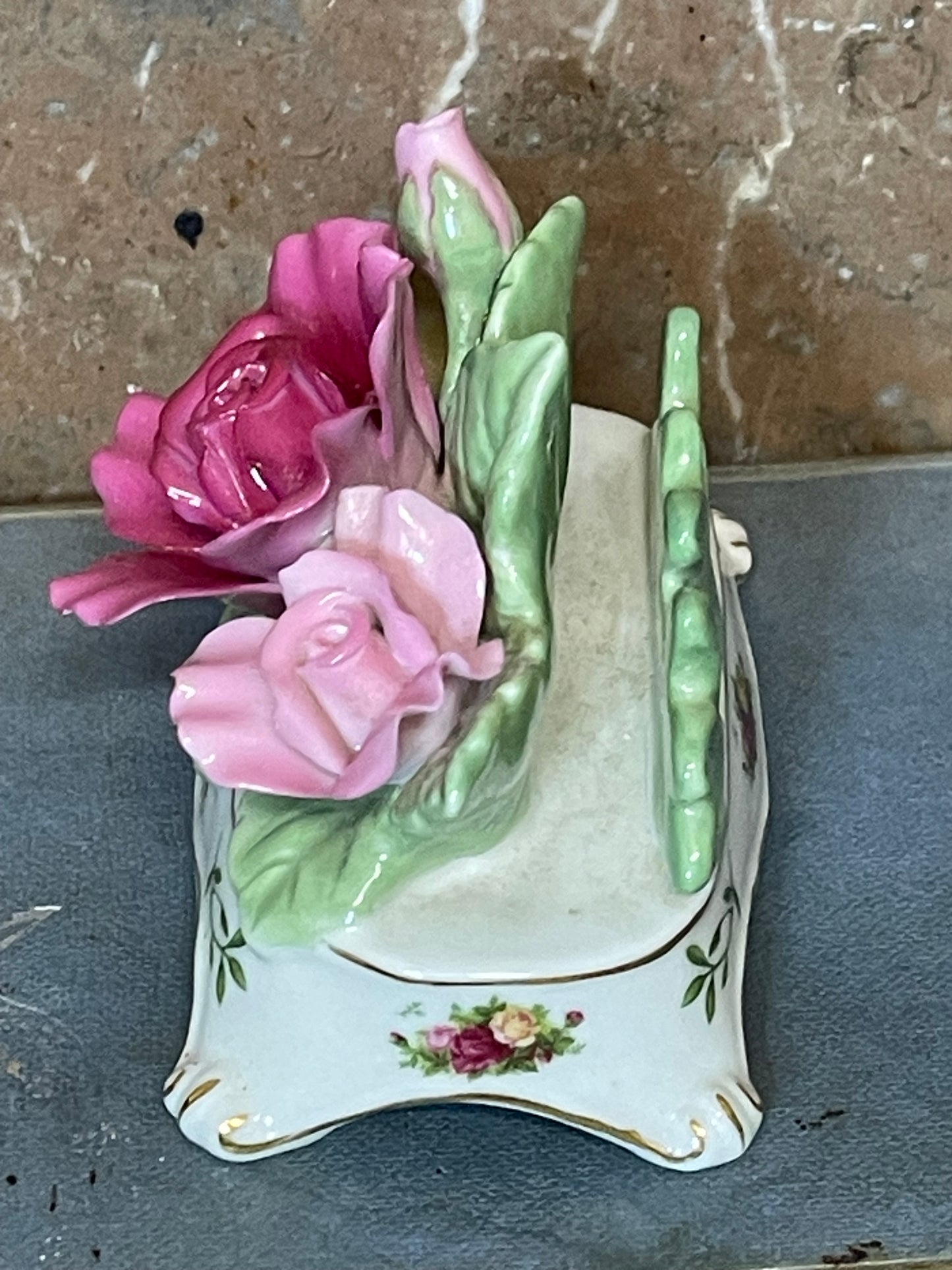 Royal Albert Old Country Roses Flower Holder – Postcard/Letter Rack