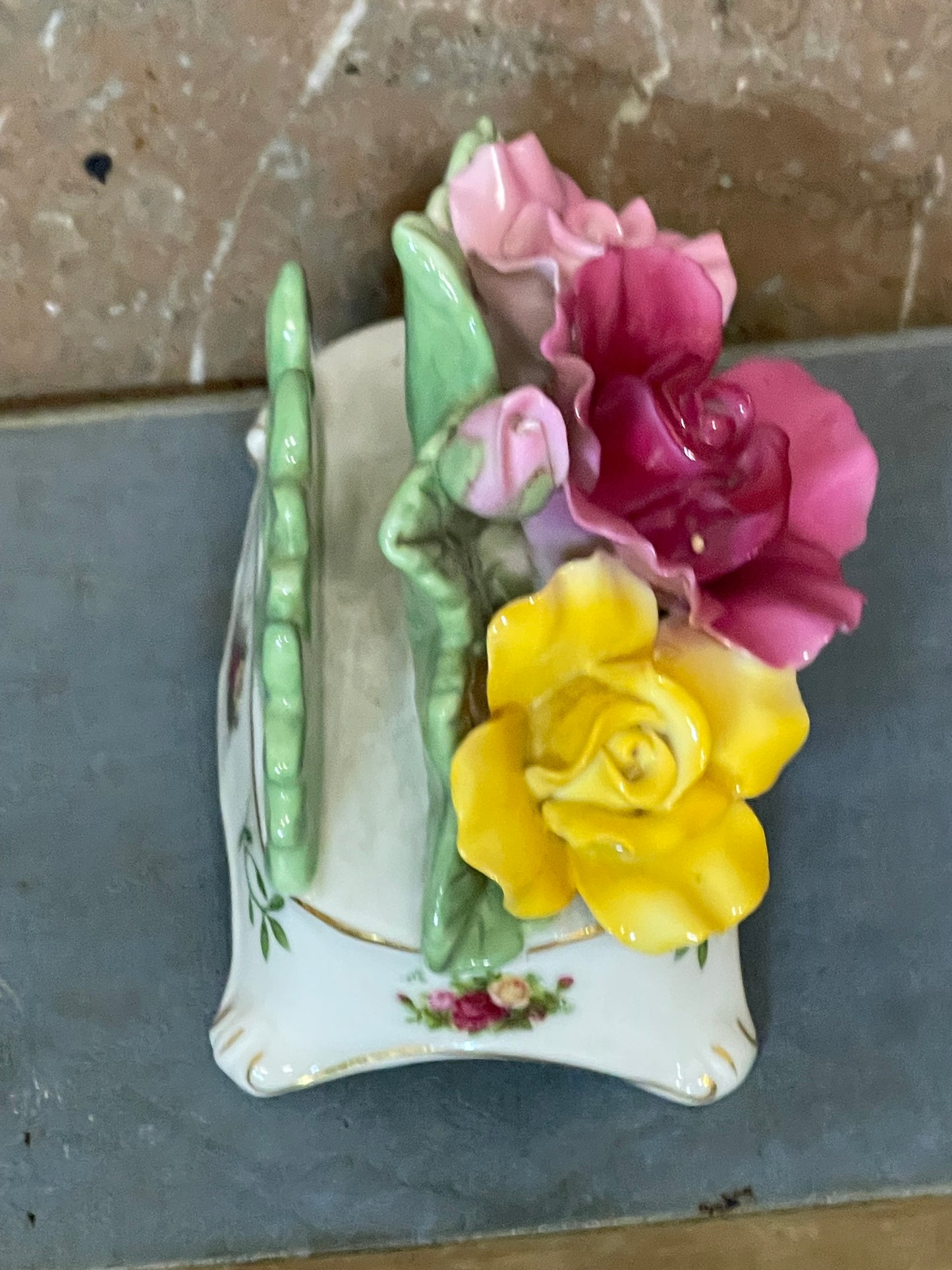 Royal Albert Old Country Roses Flower Holder – Postcard/Letter Rack