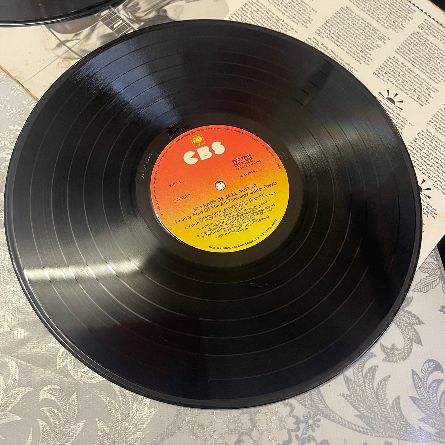 50 Years of Jazz Guitar 2LP Vinyl Record (1976, CBS)