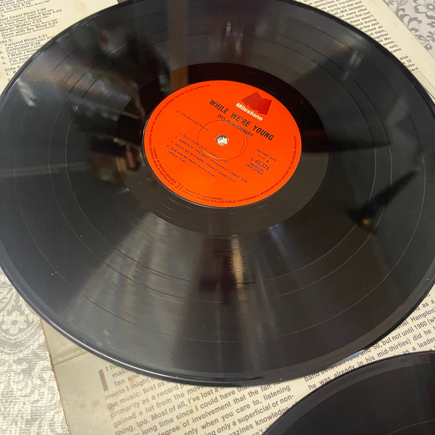 Wes Montgomery – While We’re Young 2LP Vinyl Record (1972, Milestone)