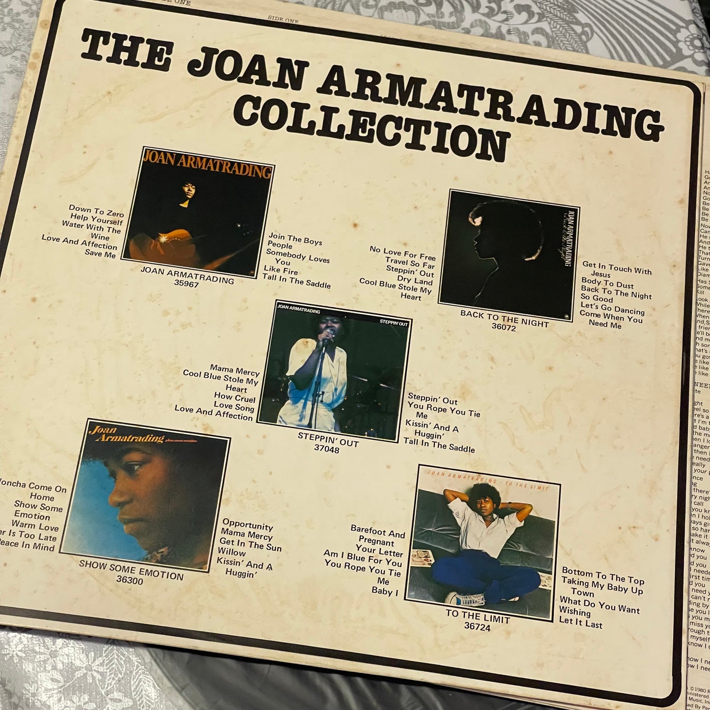 Joan Armatrading – Me Myself I LP Vinyl Record (1980, A&M)