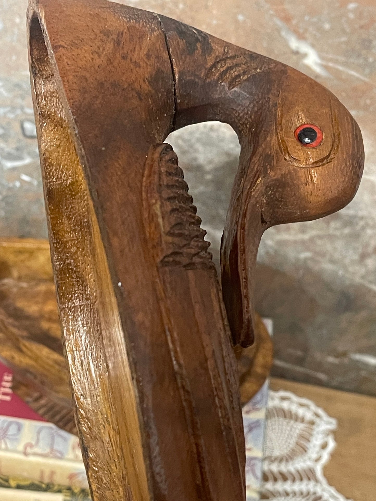 Hand-Carved Timber Duck Trinket Box