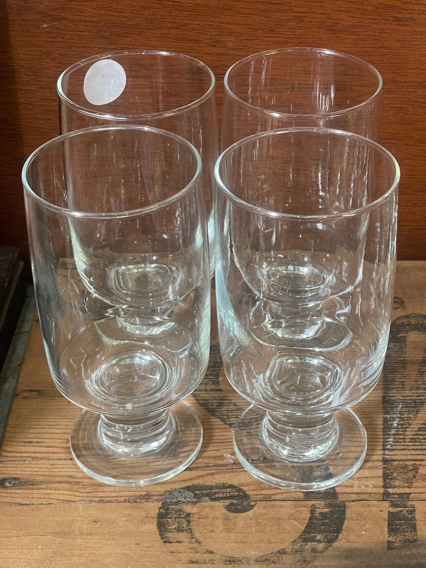 Vintage 1970 Arabia Finland large drinking glasses set of four