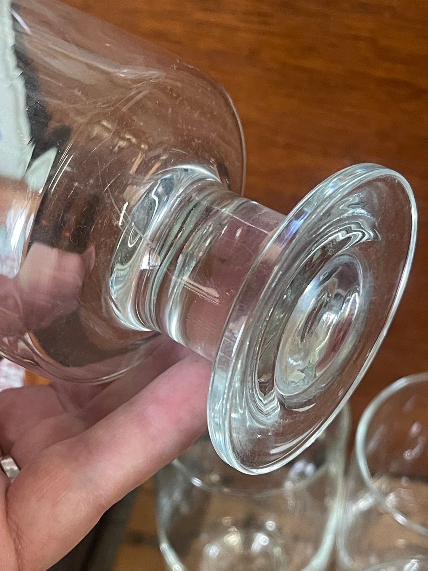 Vintage 1970 Arabia Finland large drinking glasses set of four