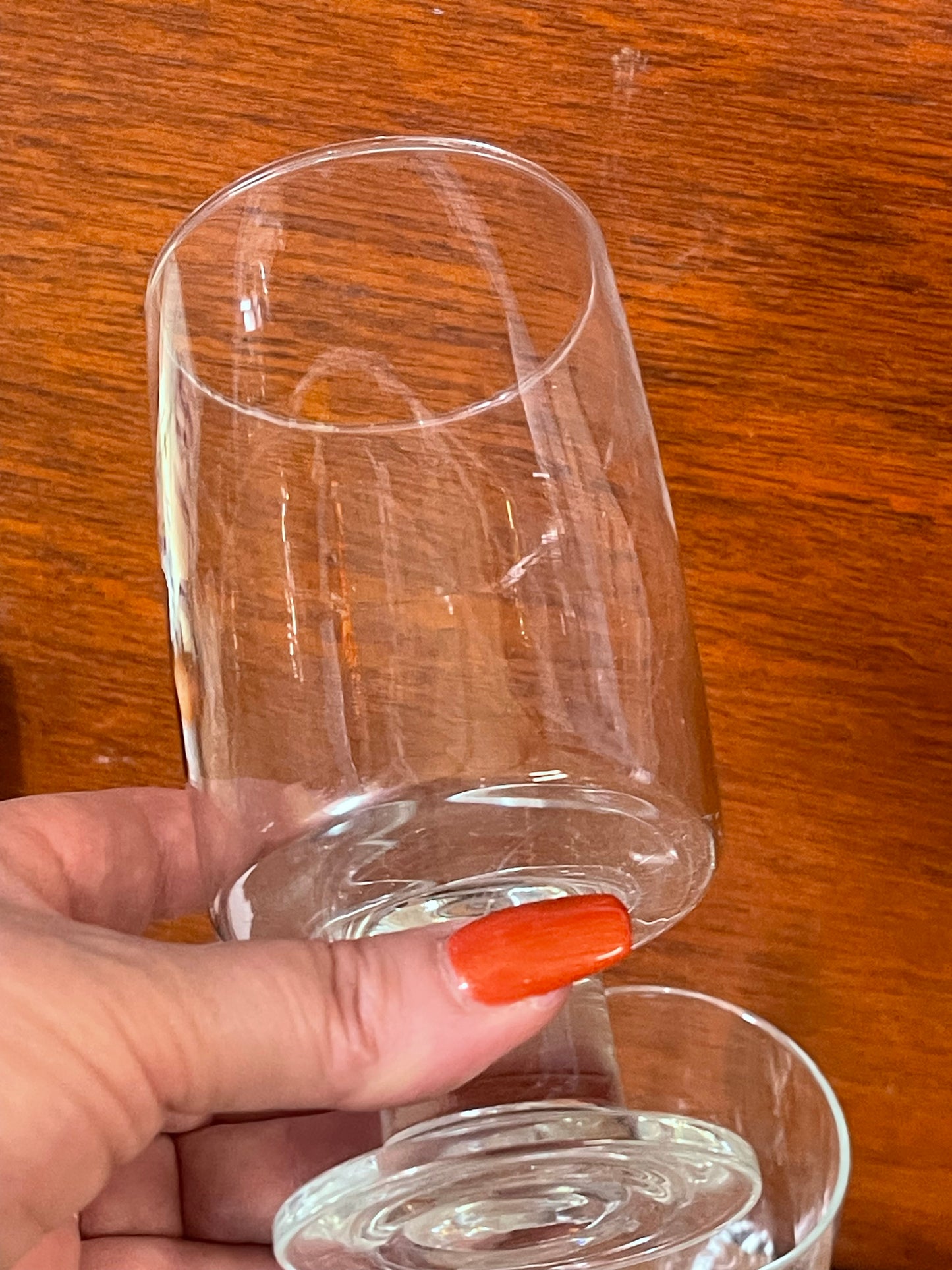 Vintage 1970 Arabia Finland large drinking glasses set of four