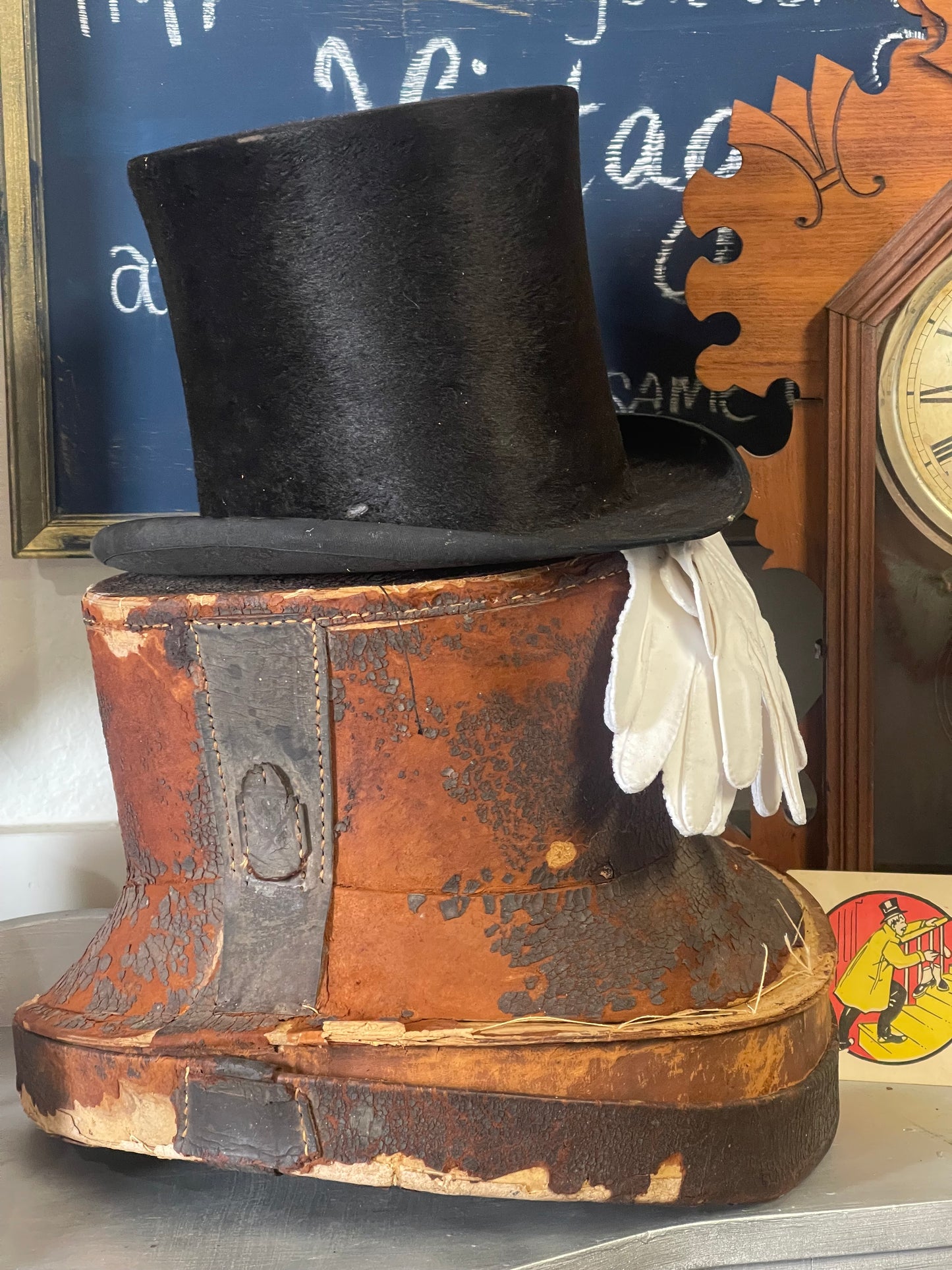 Antique Gentleman’s Top Hat with Original Box