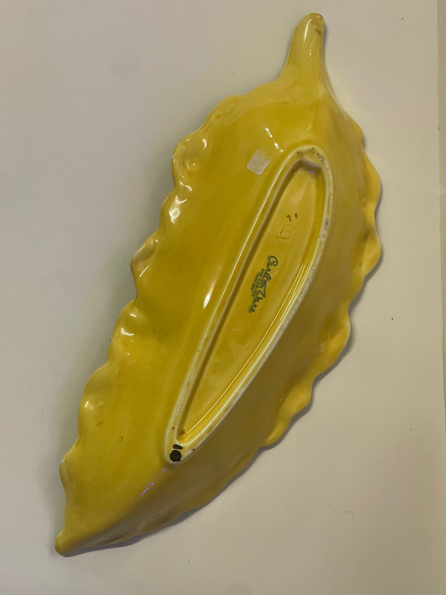 Vintage CARLTON WARE leaf shaped dish with tomato decoration
