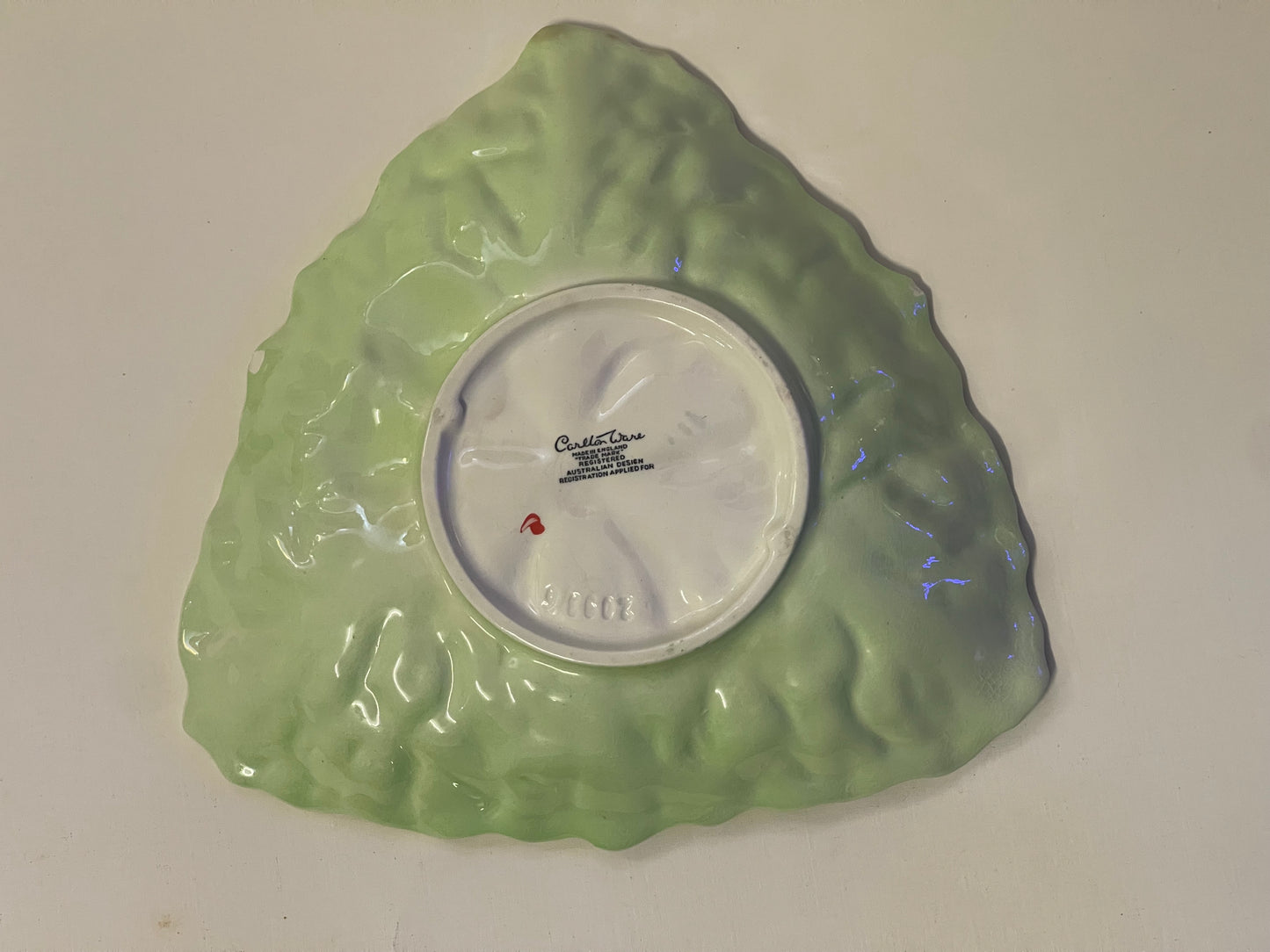 Vintage CARLTON WARE triangle shaped dish with tomato decoration