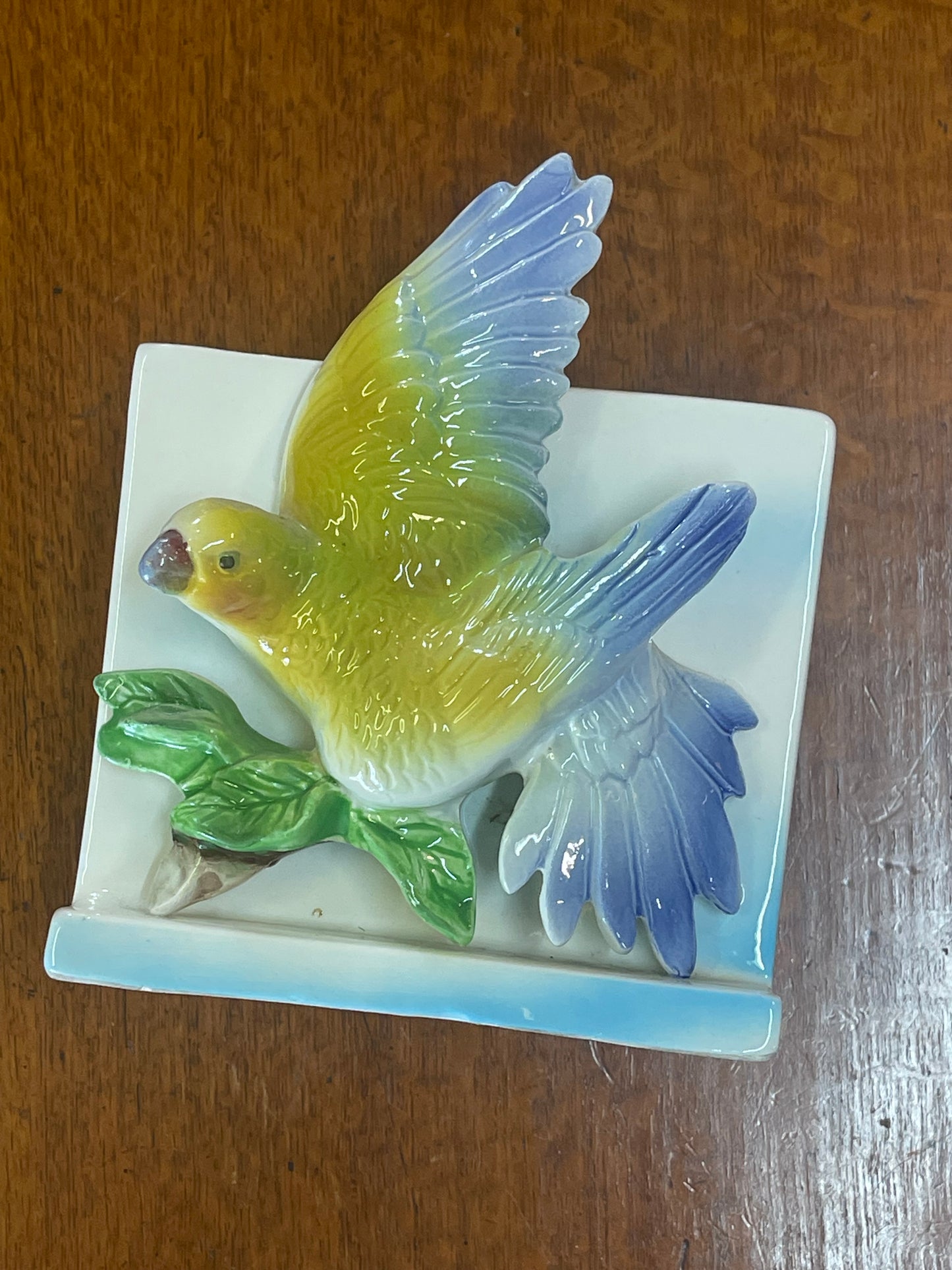 Vintage Bird standing or wall pocket vase c.1950s