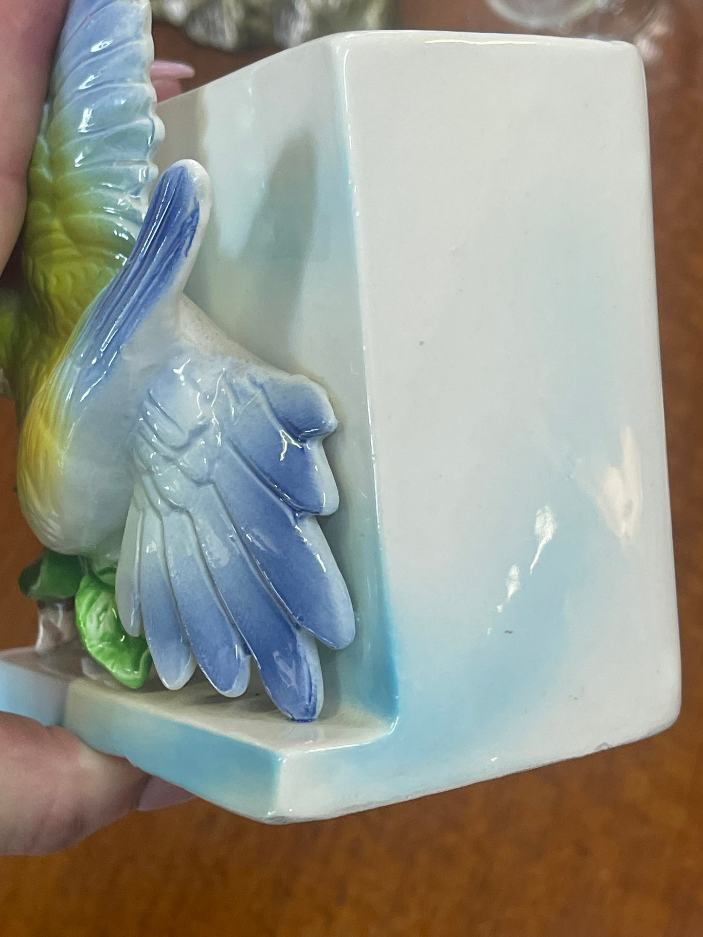 Vintage Bird standing or wall pocket vase c.1950s