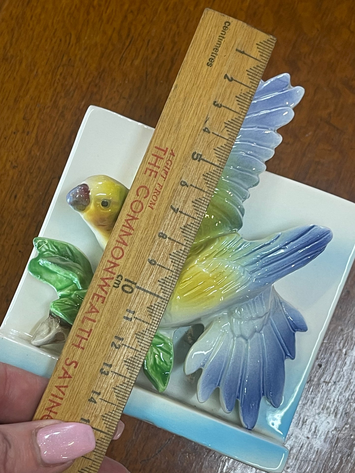 Vintage Bird standing or wall pocket vase c.1950s