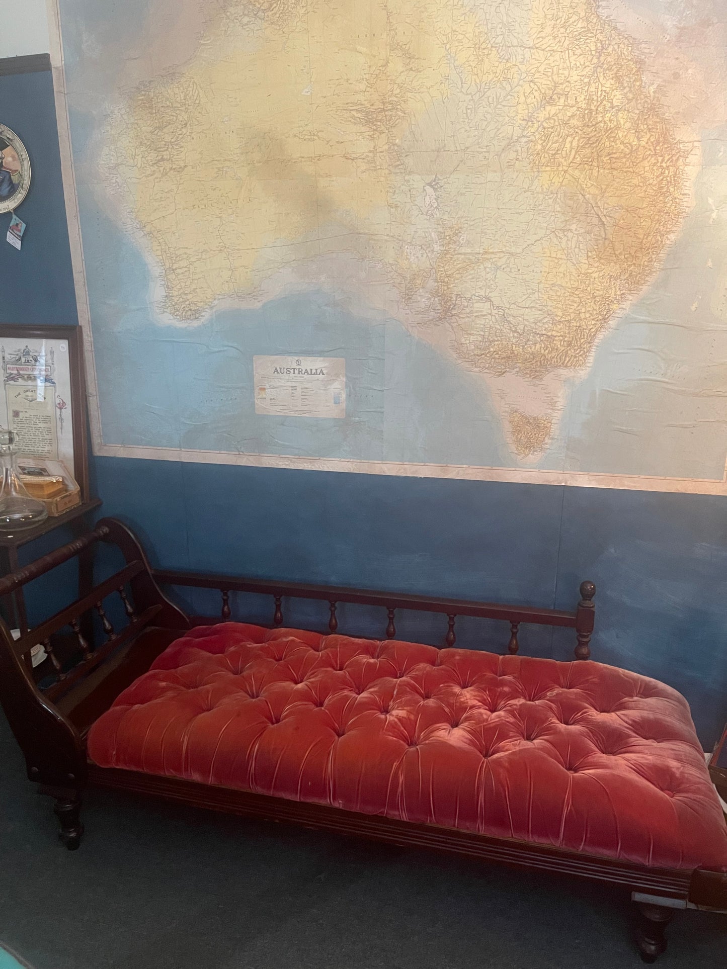 Antique Timber Chaise lounge