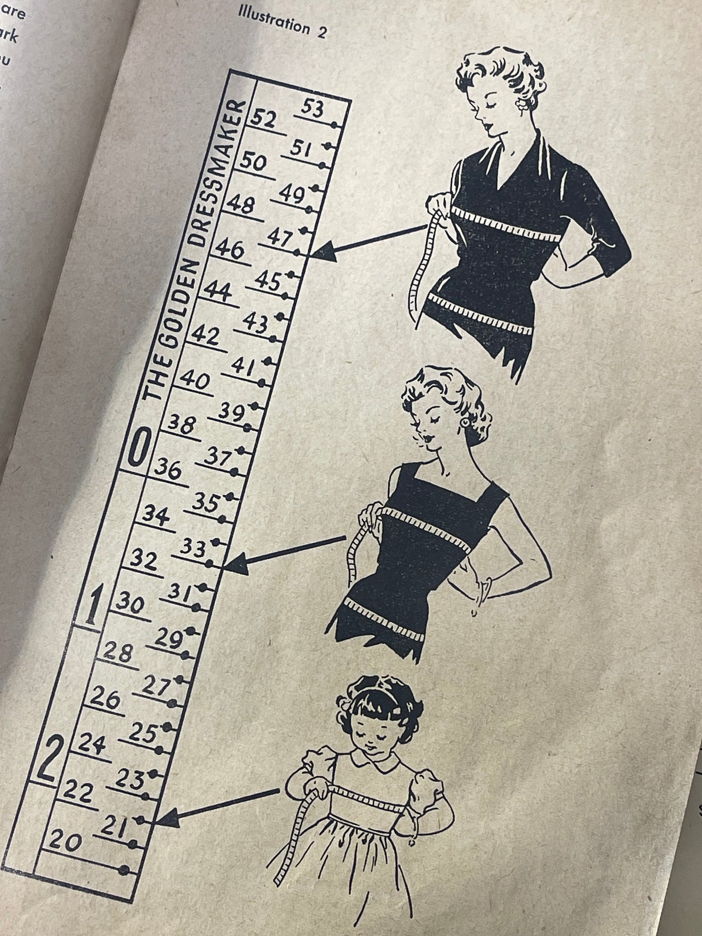 Vintage 50s "The Golden Dressmaker" book by Brecko Publishing Co