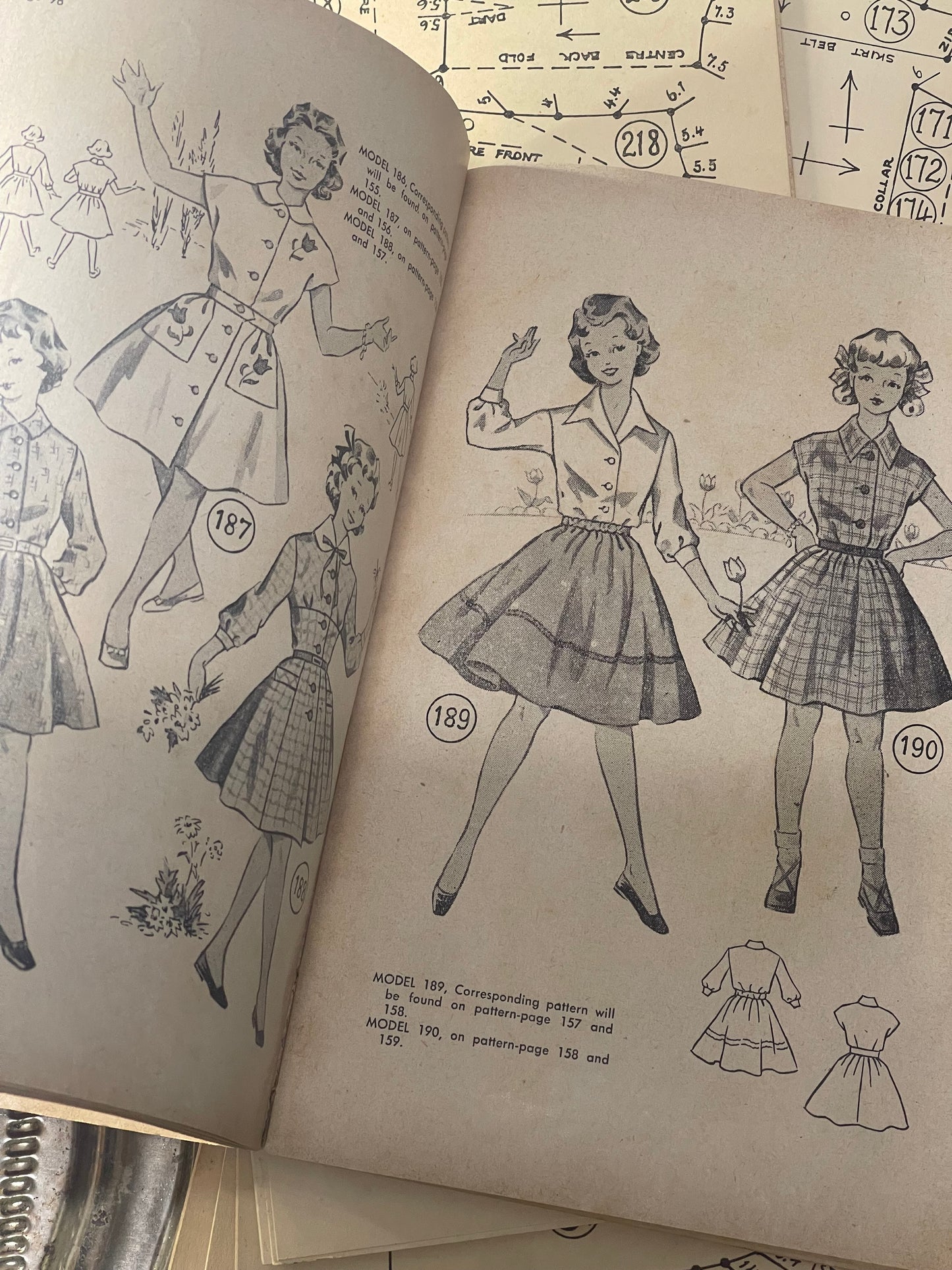 Vintage 50s "The Golden Dressmaker" book by Brecko Publishing Co