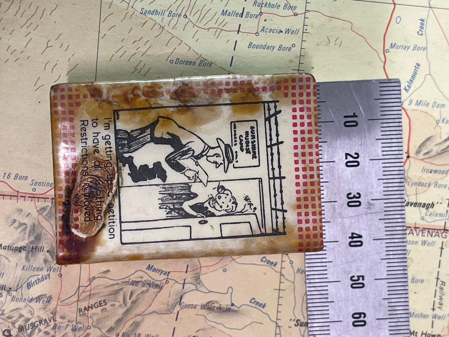 Vintage Brymay “Redheads” Matchbox & Humorous Matchbox Case Set