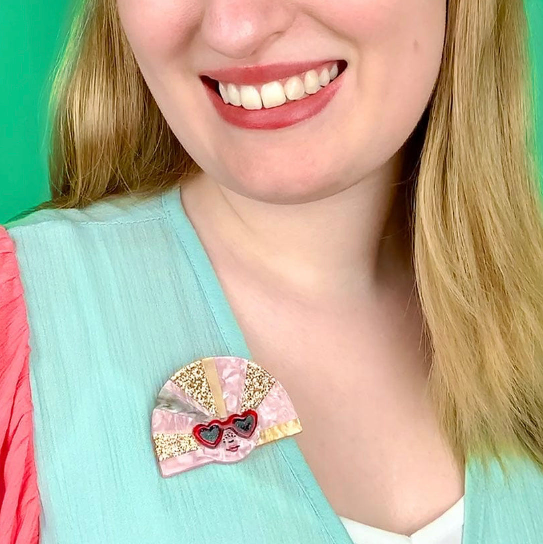 Groovy UV Brooch (2023) by Erstwilder
