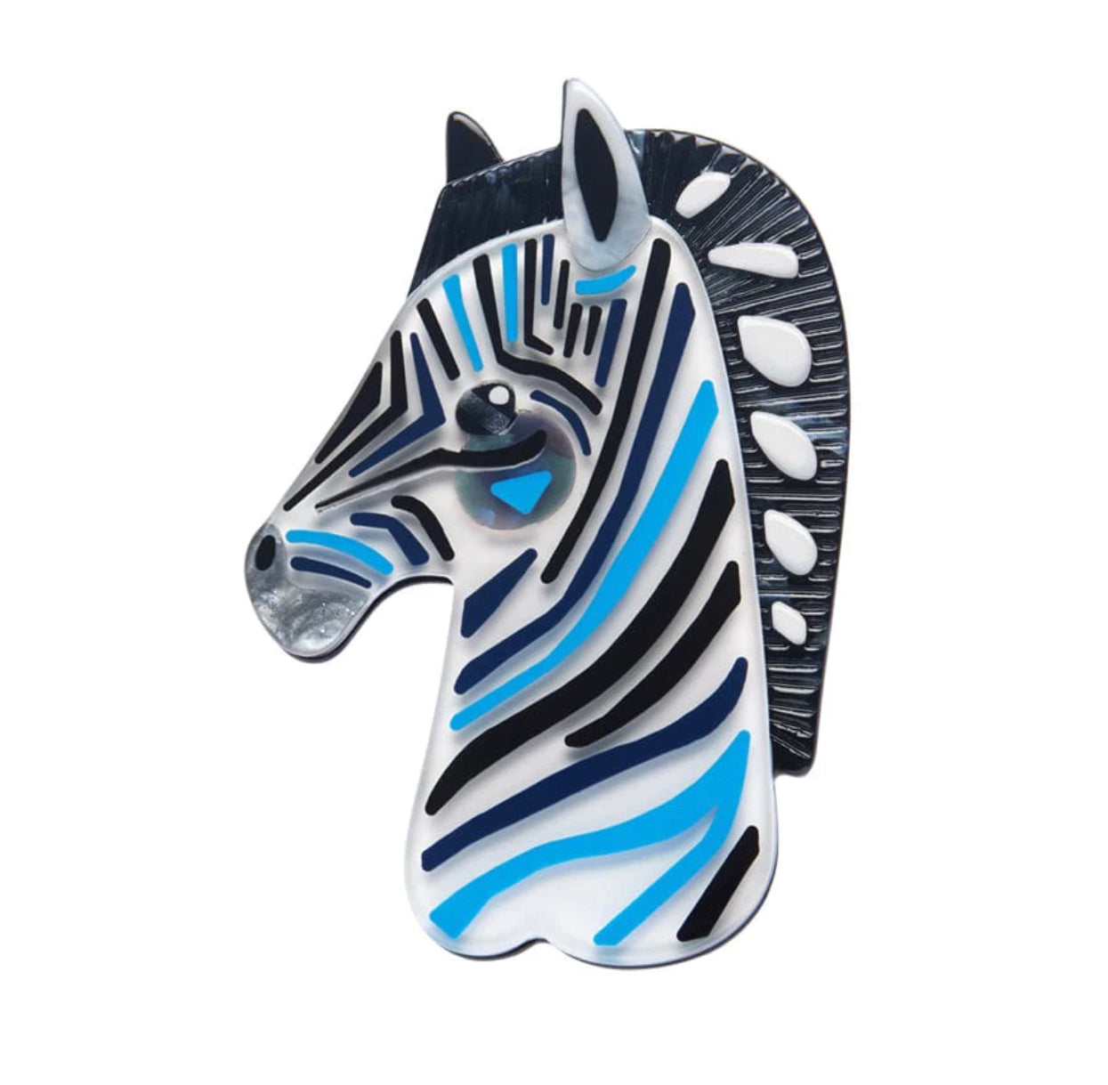 The Zealous Zebra Brooch (2022) by Erstwilder