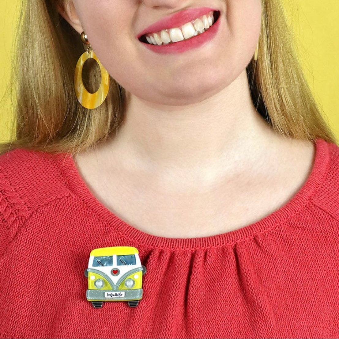 Vagabond Wheels Brooch (2023) by Erstwilder