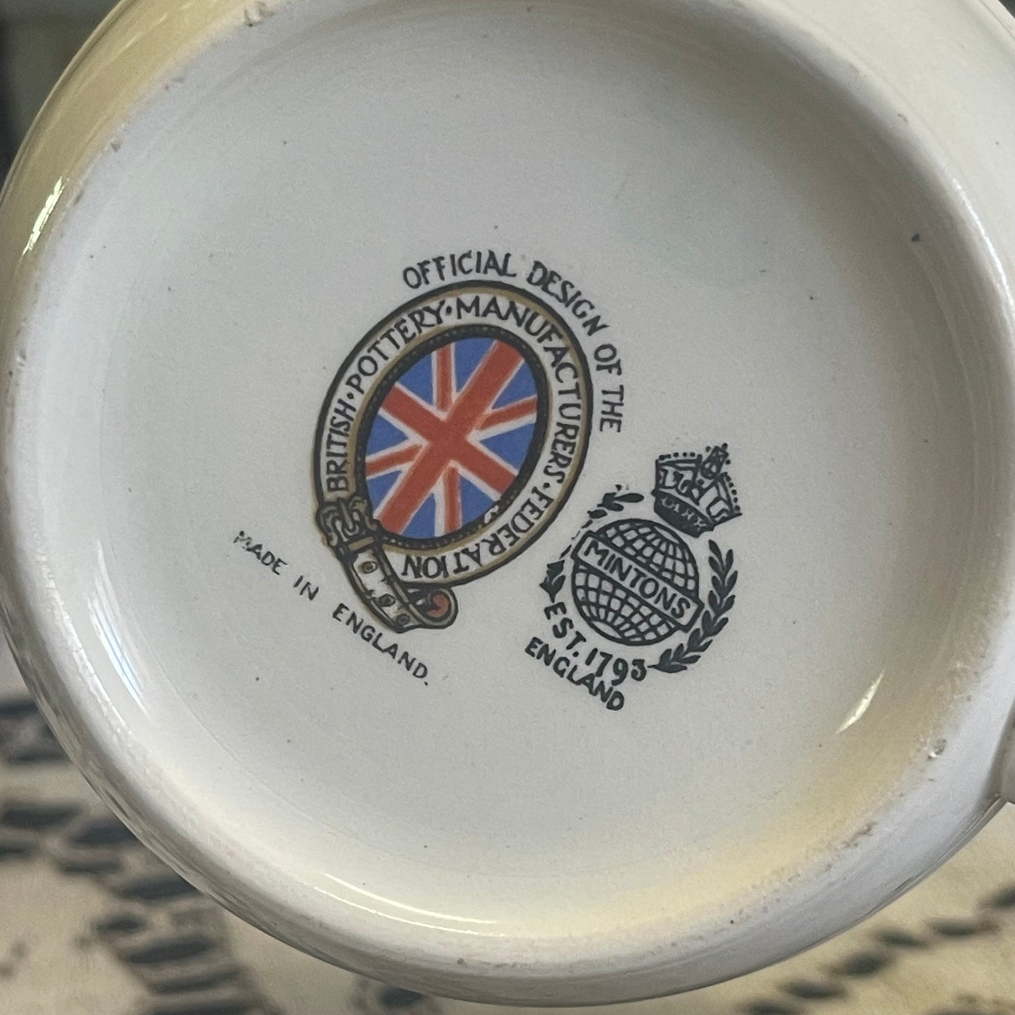 1930s English 1937 English King George VI Queen Elizabeth Coronation Souvenir Mug rounded
