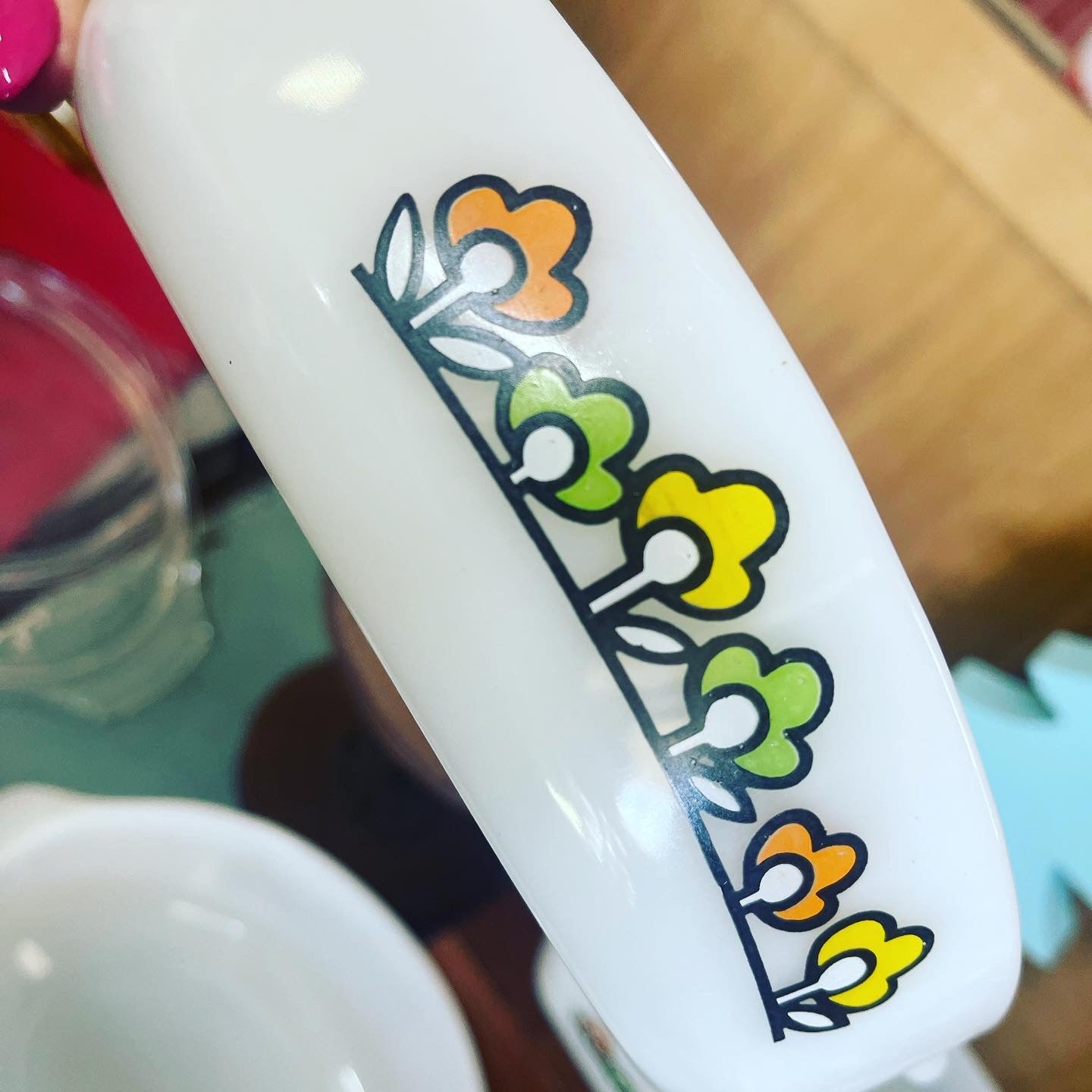 Vintage 70s Anchor Hocking Fire King ‘Summerfield’ Casserole Dish set