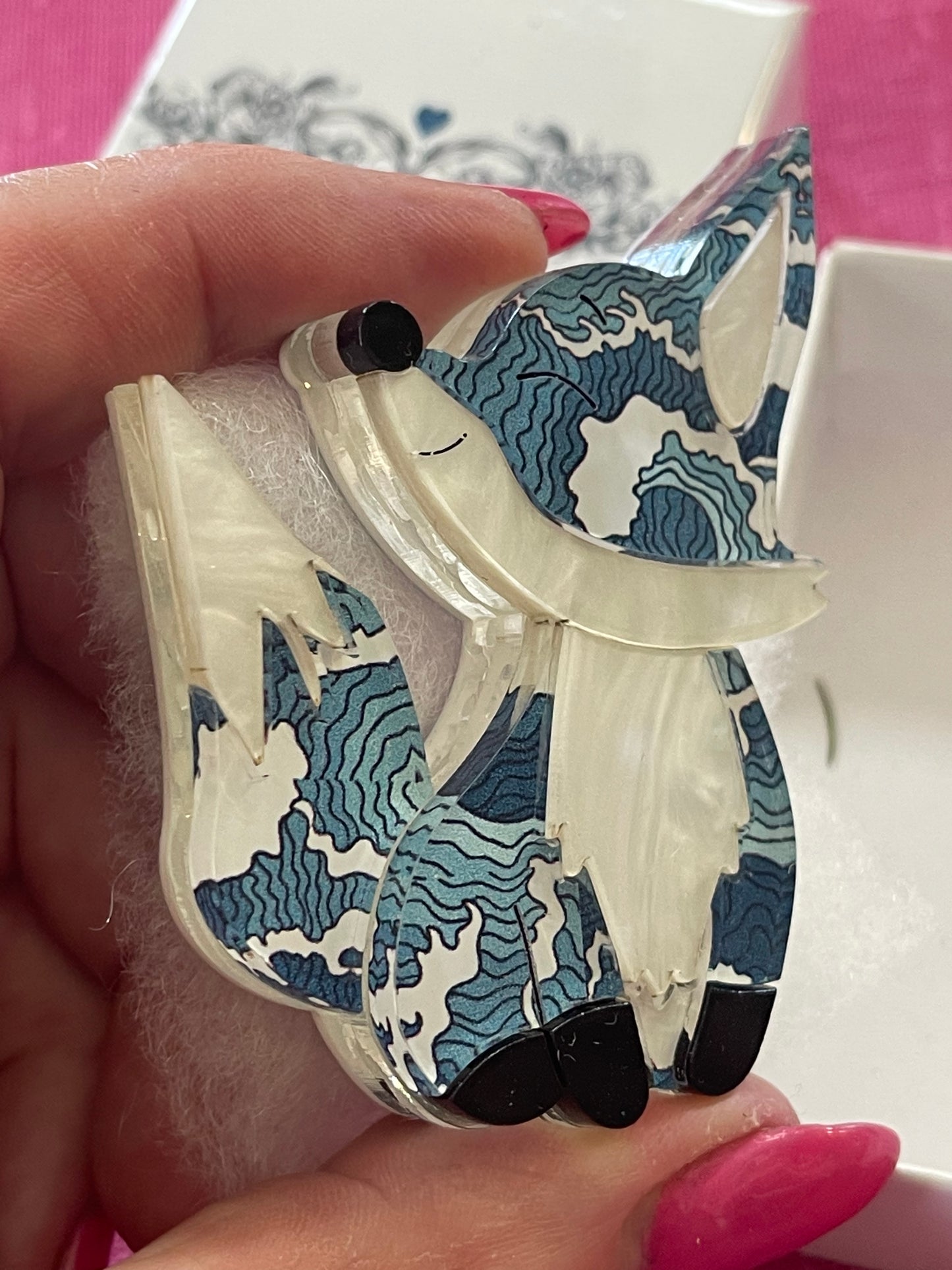 Salty the Fox Brooch by Wintersheart Whimsy