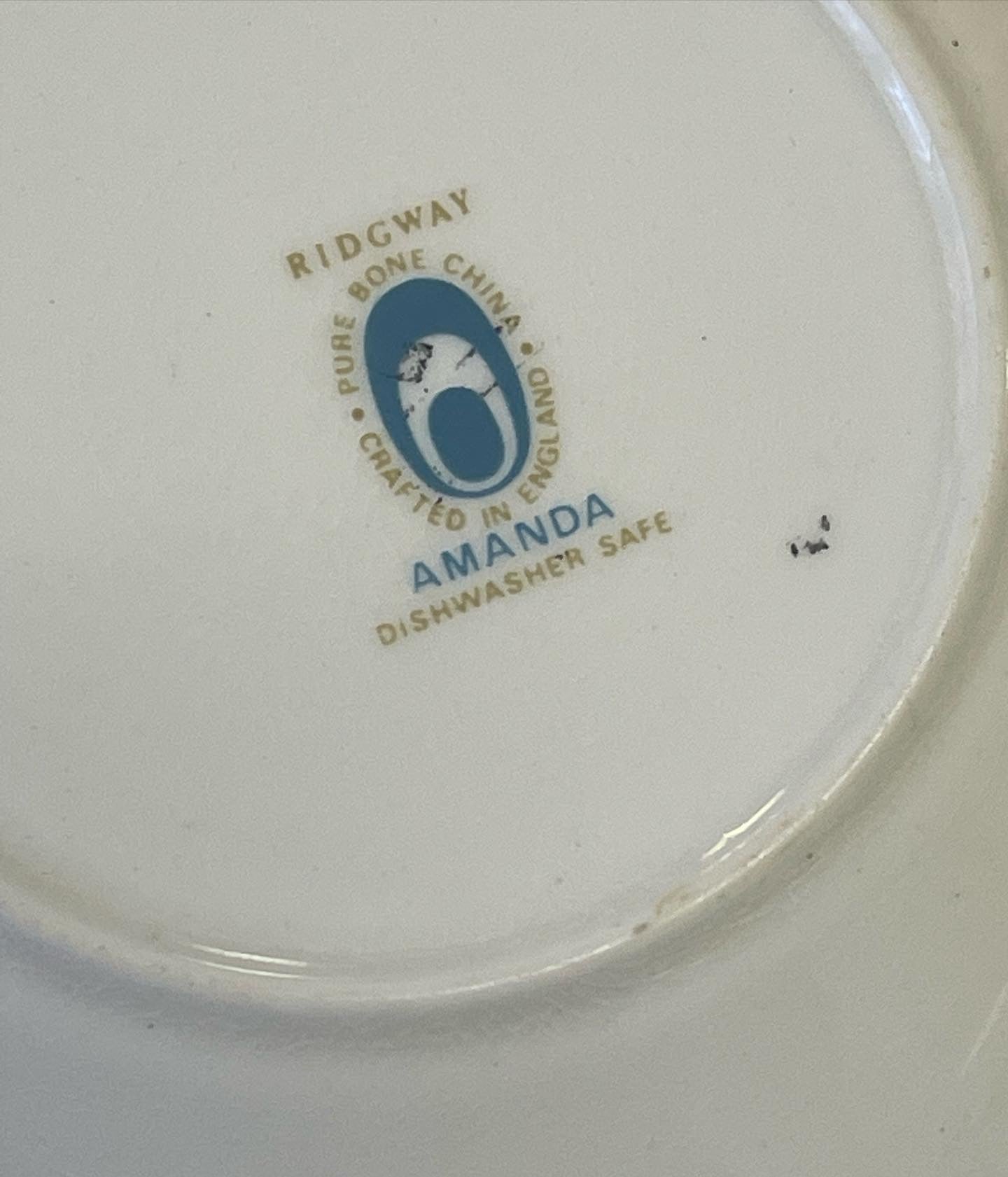 Funky 70s china trio ‘Amanda’ by Ridgeway England