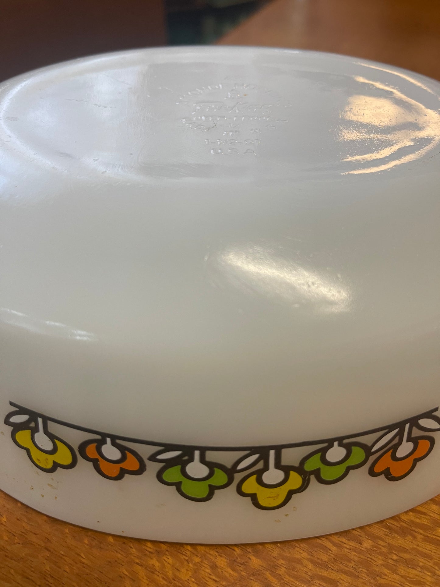 Vintage 70s Anchor Hocking Fire King ‘Summerfield’ Casserole Dish set