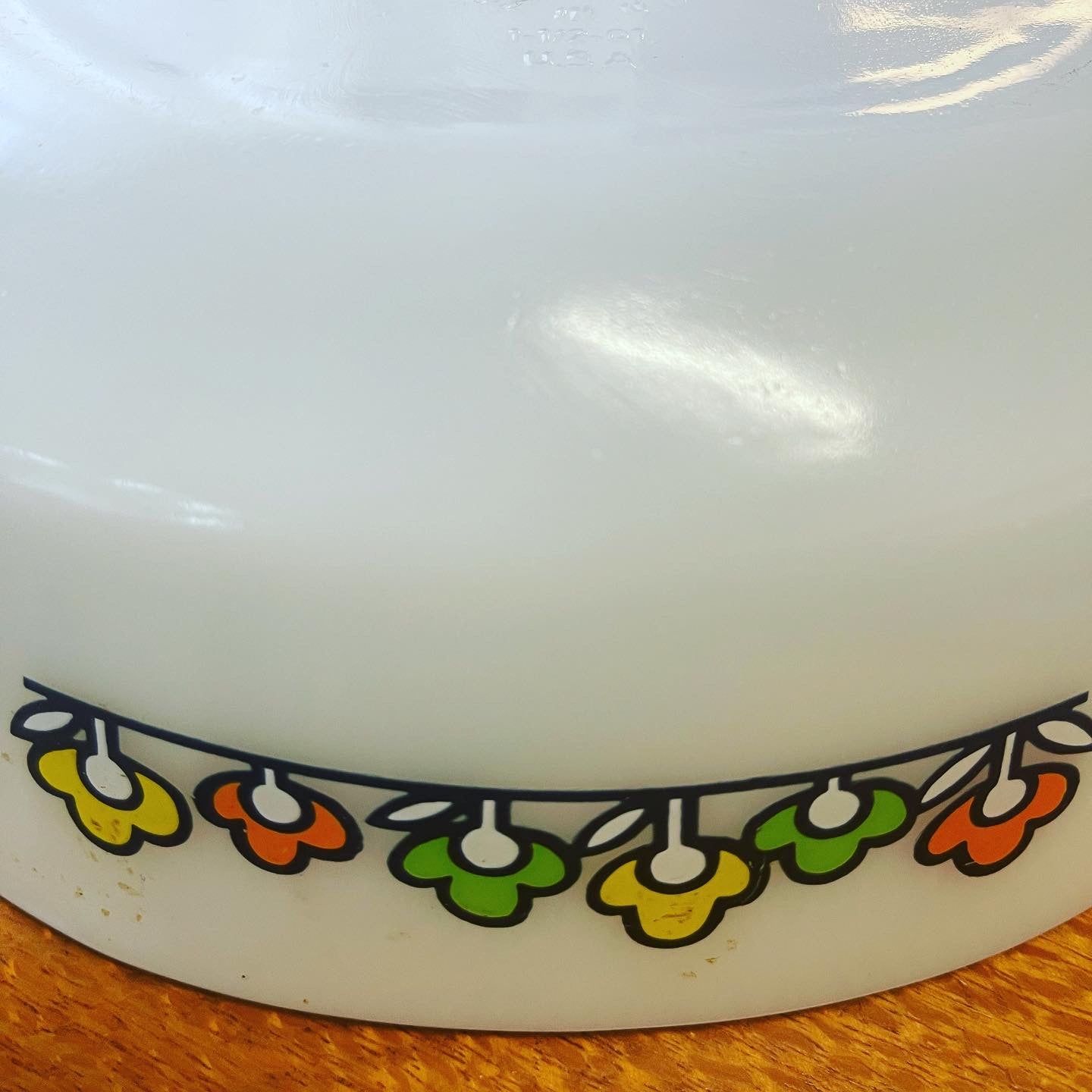 Vintage 70s Anchor Hocking Fire King ‘Summerfield’ Casserole Dish set