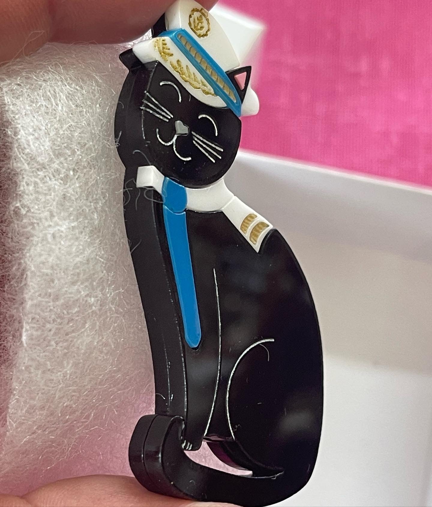 Sailor Cat Brooch brooch by Wintersheart Whimsy