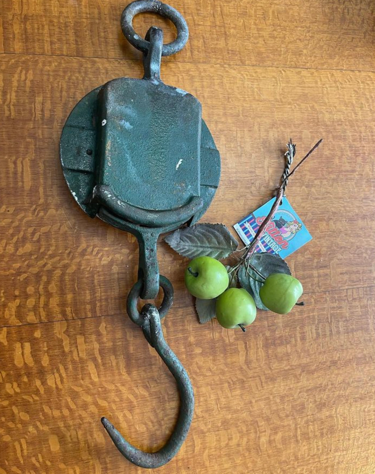 Antique Brass and Iron Salter’s Spring Balance