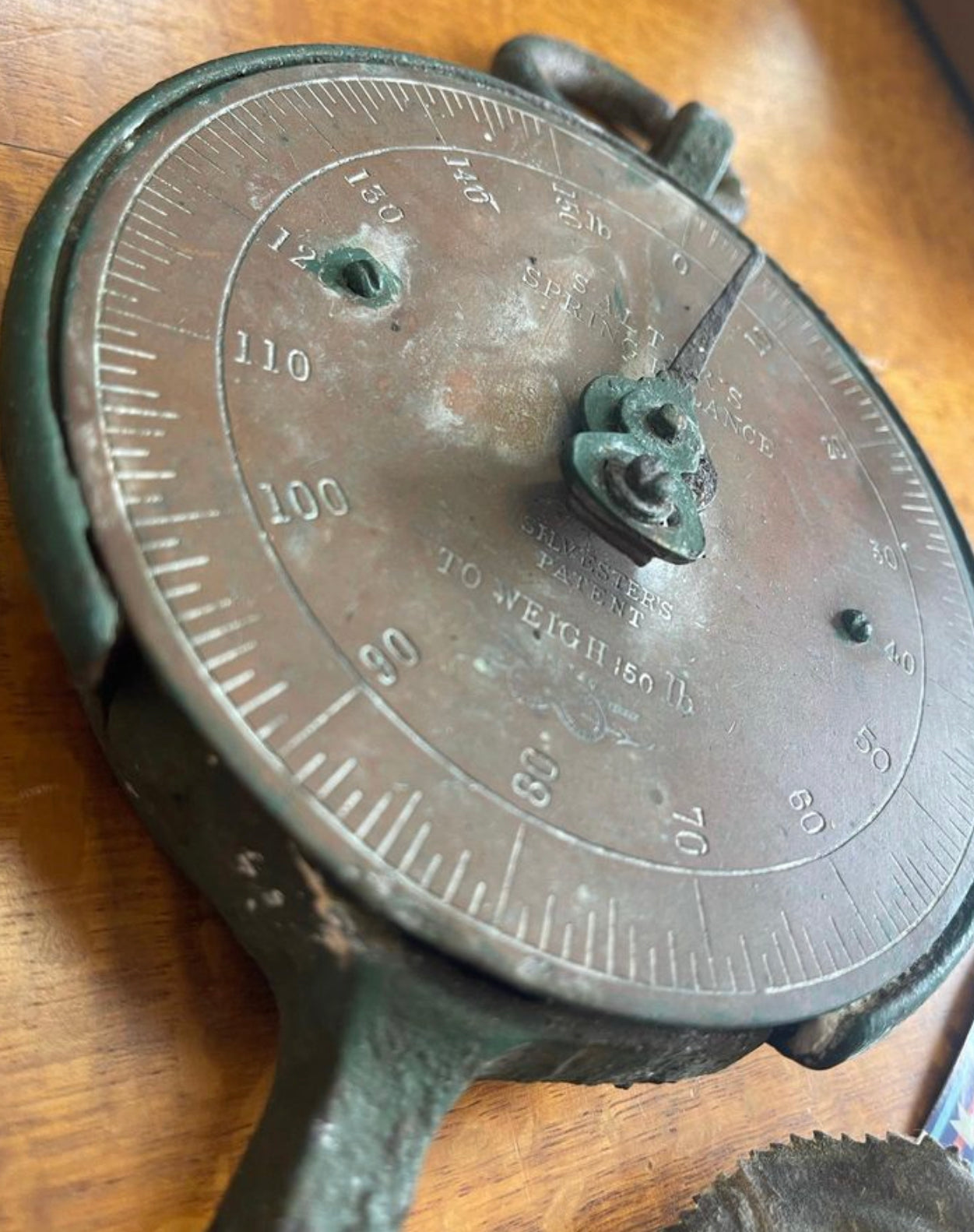 Antique Brass and Iron Salter’s Spring Balance