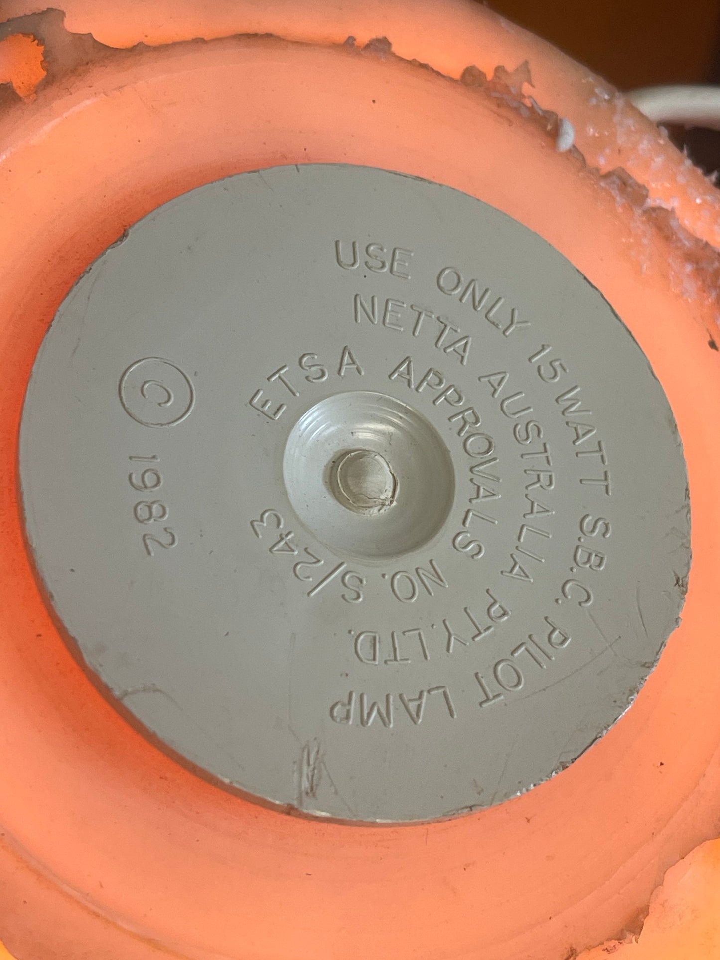 Vintage Rabbit Bunny Night Light 1980s Netta Australia