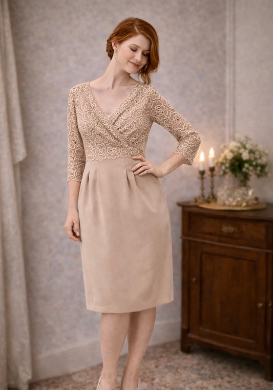 Vintage 1950s–60s Gina of Melbourne lace cocktail dress – petite fit