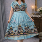 Retrospec’d “Connie” Oriental Teahouse Dress – Blue (Size 20, NWT)