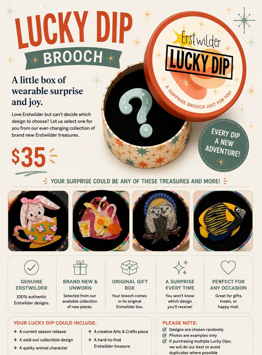 A lucky Dip Brooch by Erstwilder