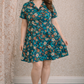 Princess Highway Teal Floral Dress – Retro Daisy Print (Size 20)