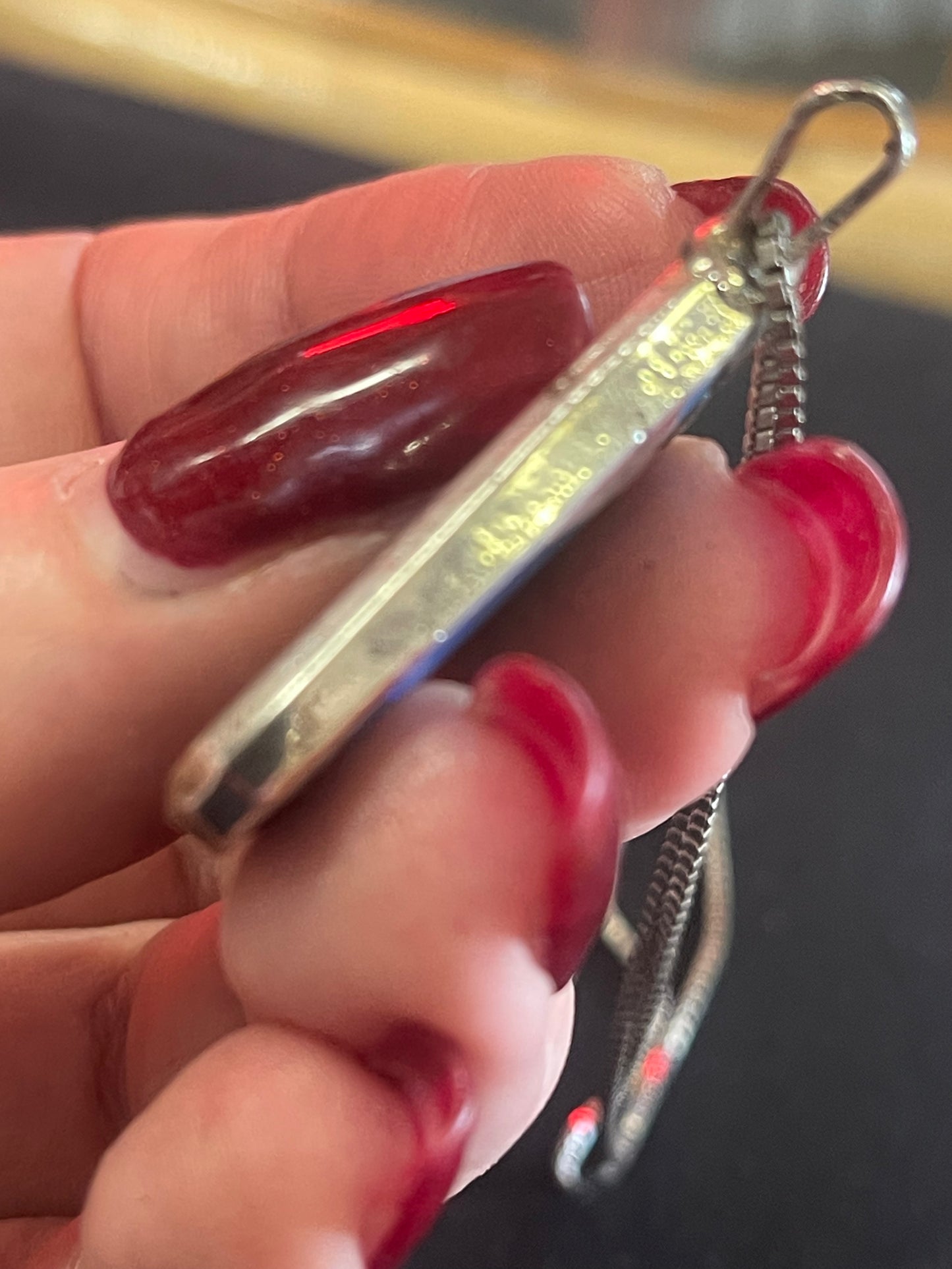 Australian Boulder Opal Pendant in Solid Silver