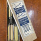Vintage xylonite bone handled knives in box