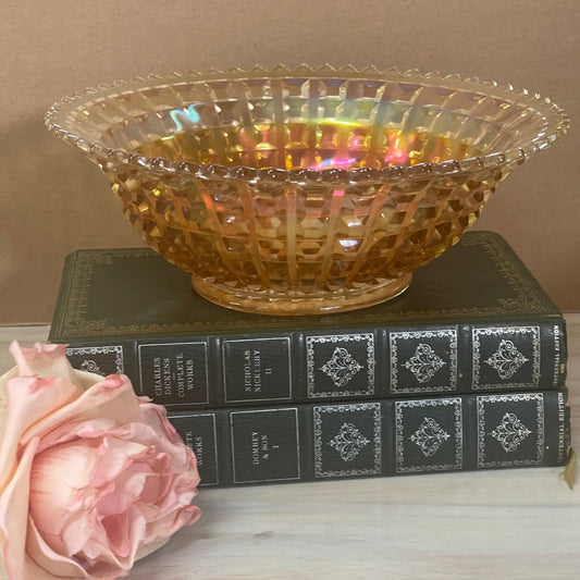 Vintage Carnival Glass bowl