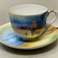 Vintage 1930s Noritake Japan Horse Hound Hunting Scene Cup and Saucer