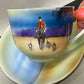 Vintage 1930s Noritake Japan Horse Hound Hunting Scene Cup and Saucer
