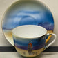 Vintage 1930s Noritake Japan Horse Hound Hunting Scene Cup and Saucer