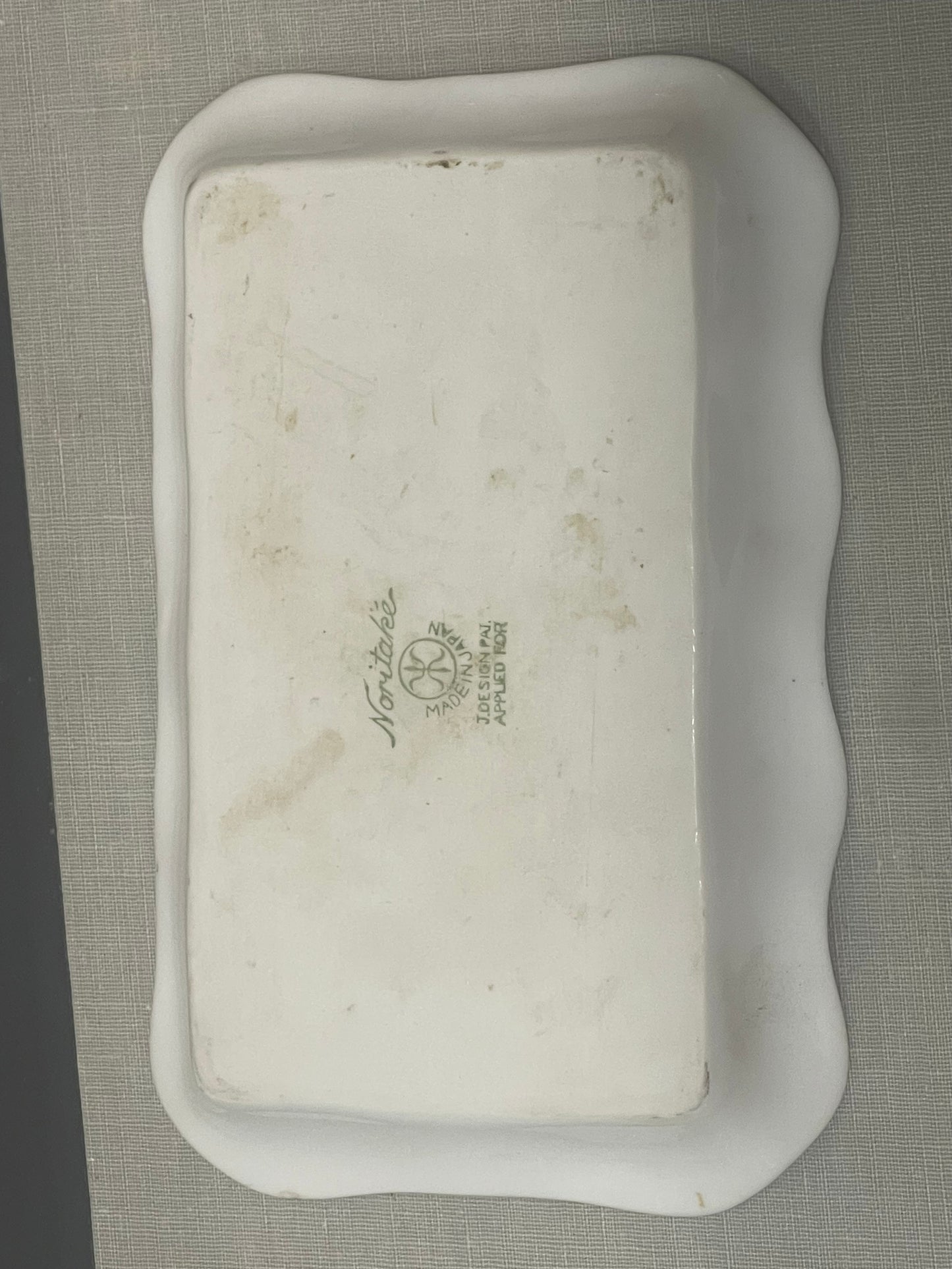 Vintage 1930s Noritake Japan Horse Hound Hunting Scene Rectangular Shaped Dish