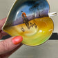 Vintage 1930s Noritake Japan Horse Hound Hunting Scene Heart Shaped Dish