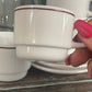 4 x Arcopal Milk Glass Espresso Cup & Saucer Sets Vintage France Restaurant quality