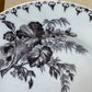 1910 Antique French Transfer ware plate Flore UC Sarrreguemines