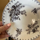 1910 Antique French Transfer ware plate Flore UC Sarrreguemines