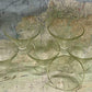 Art Deco Pale Green Dessert Glasses - Set of Six
